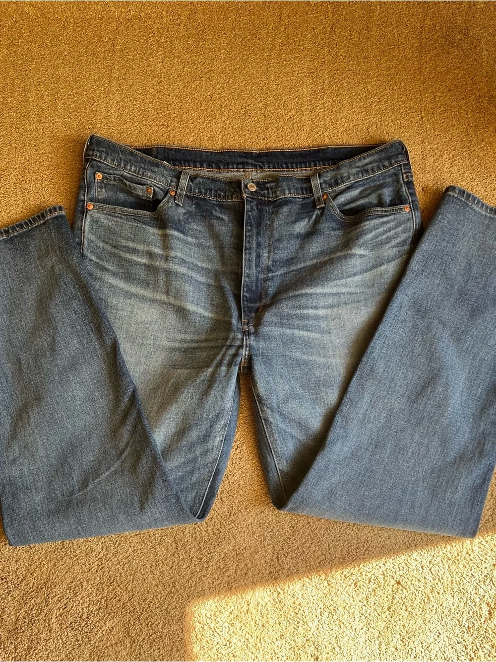 Levi's 541 Men's Straight Medium Wash Denim Jeans - Sz 42x34